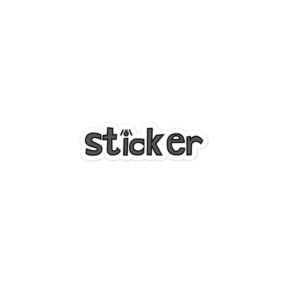 sticker sticker (gray with logo)