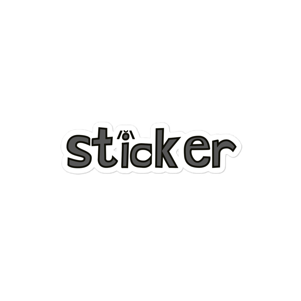 sticker sticker (gray with logo)