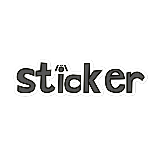 sticker sticker (gray with logo)